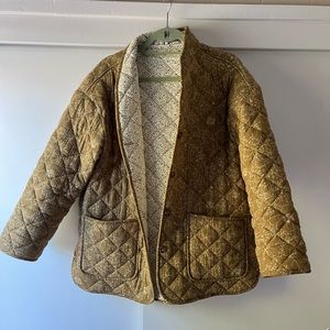 Marine Layer Quilted Jacket in Olive Floral